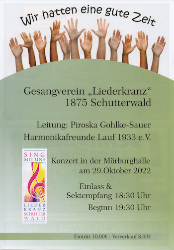 Konzert des Gesangvereins "Liederkranz" Schutterwald