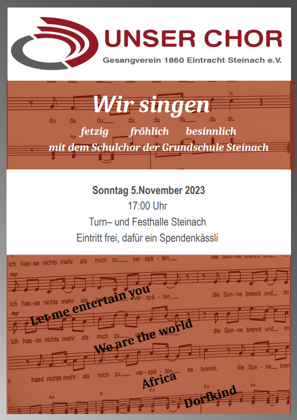 Konzert "Unser Chor" Steinach (05.11.2023)